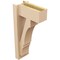Ekena Millwork 6-in W x 12-in D x 24-in H Balboa Block Rough Cedar Woodgrain TimberThane Outlooker, Primed Tan OUTUR060X12X24BOA44RCPR - alternate 2